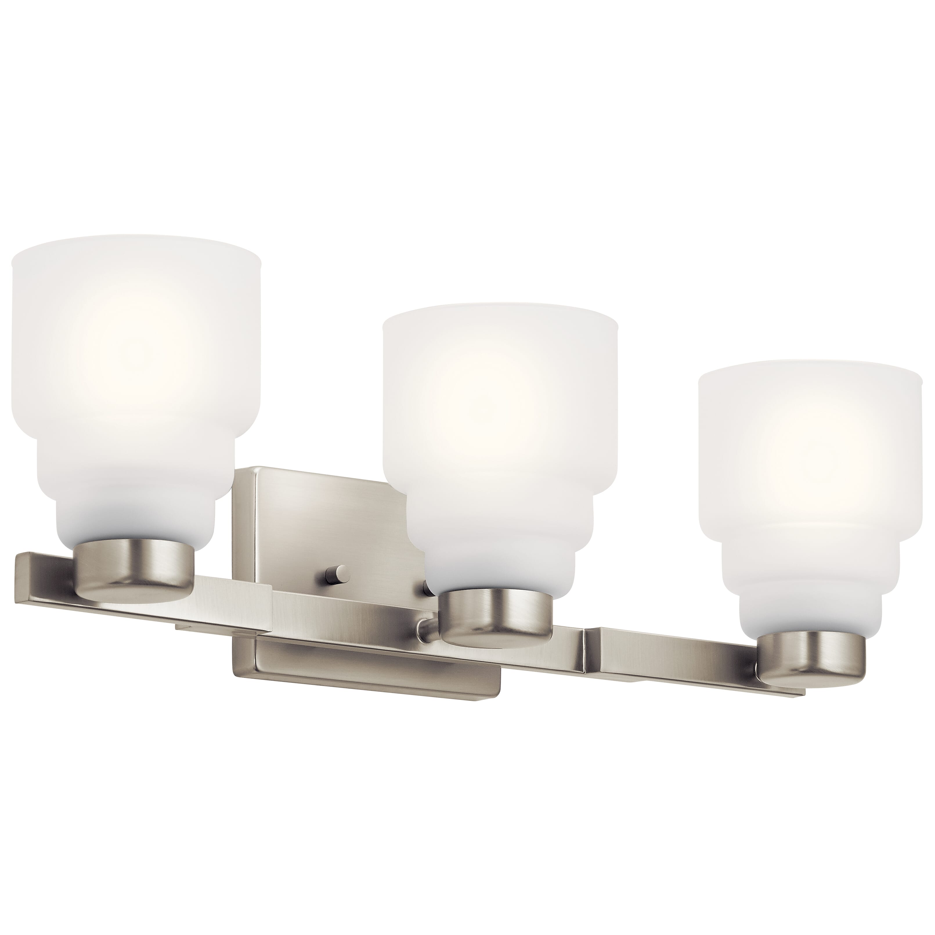 Kichler Vionnet 3-Light 24" Bathroom Vanity Light in Brushed Nickel