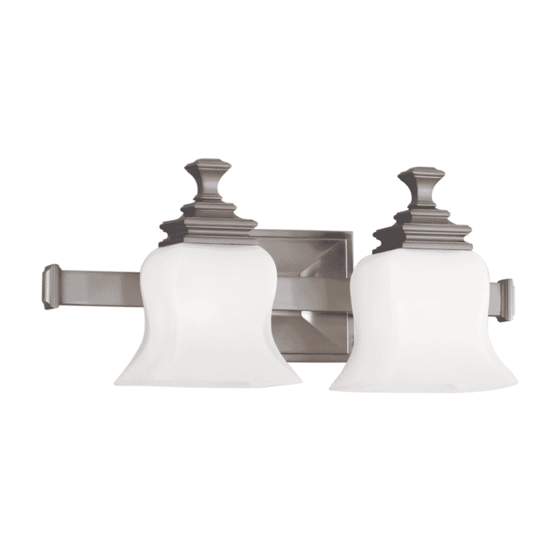 Hudson Valley Wilton 2-Light 17" Bathroom Vanity Light in Satin Nickel