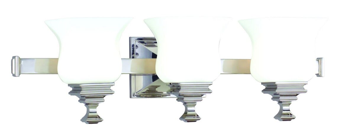 Hudson Valley Wilton 3-Light 25" Bathroom Vanity Light in Polished Nickel