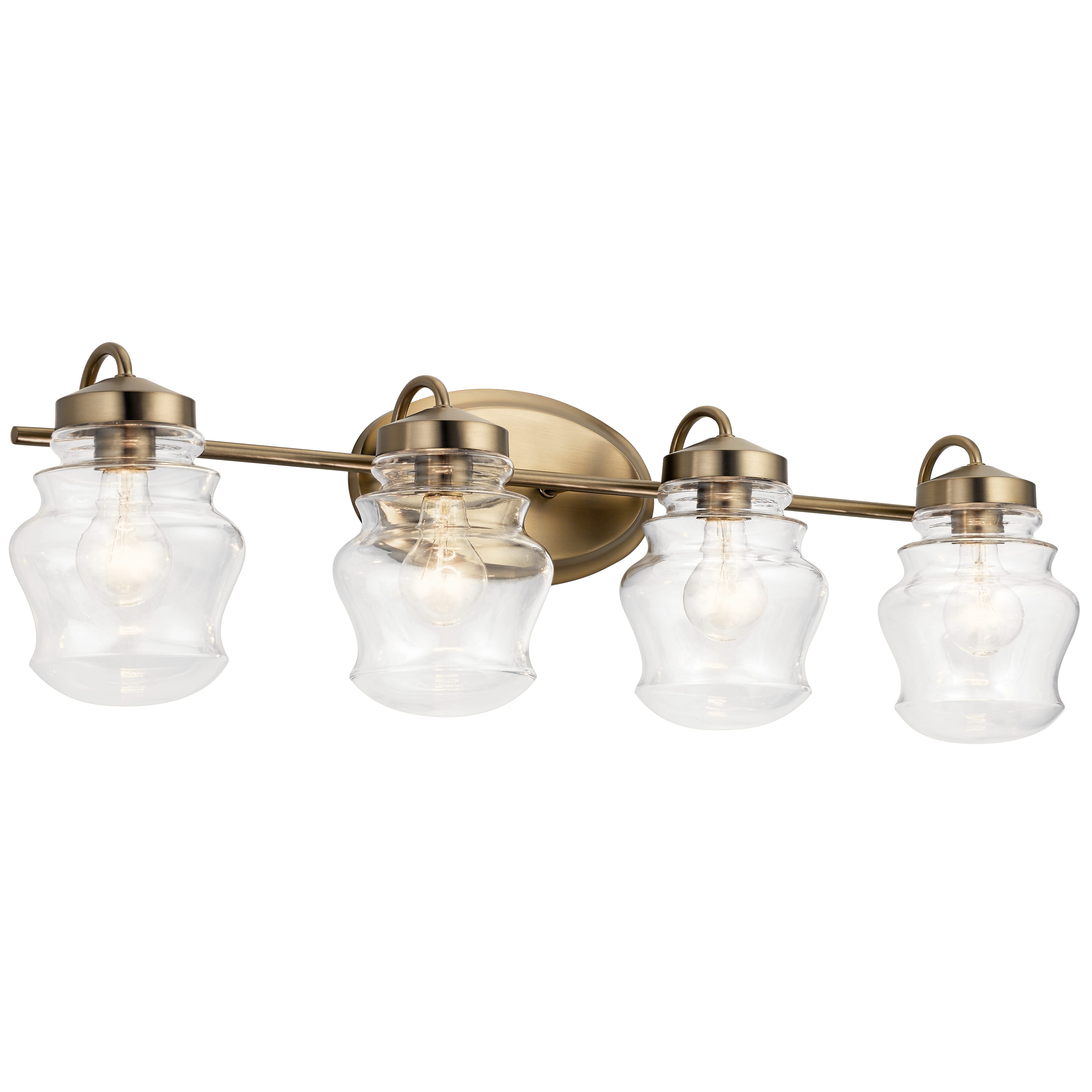 Kichler Janiel 4-Light 33" Bathroom Vanity Light in Classic Bronze
