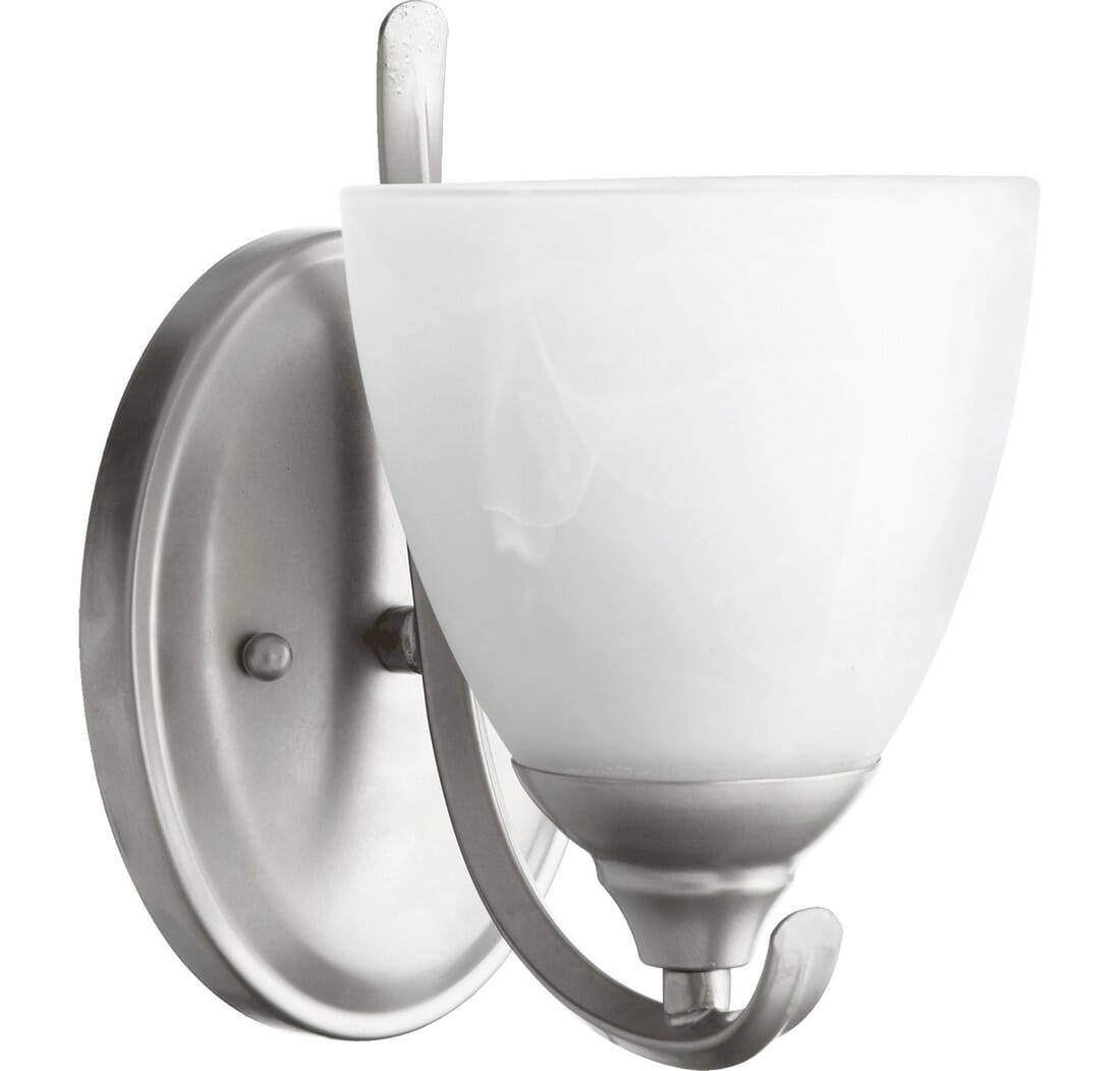 Quorum Powell 9" Wall Sconce in Classic Nickel