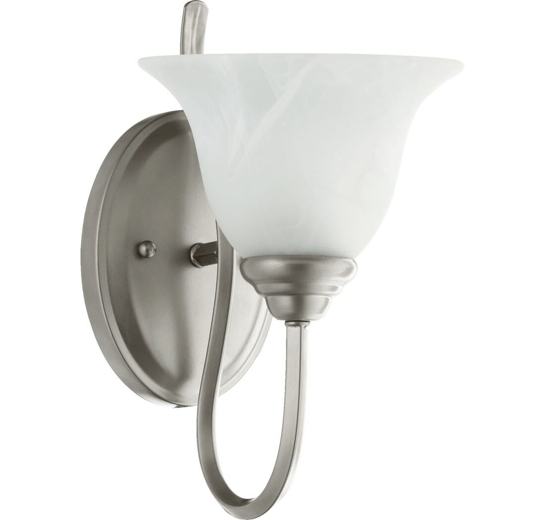 Quorum Spencer 12" Wall Sconce in Classic Nickel