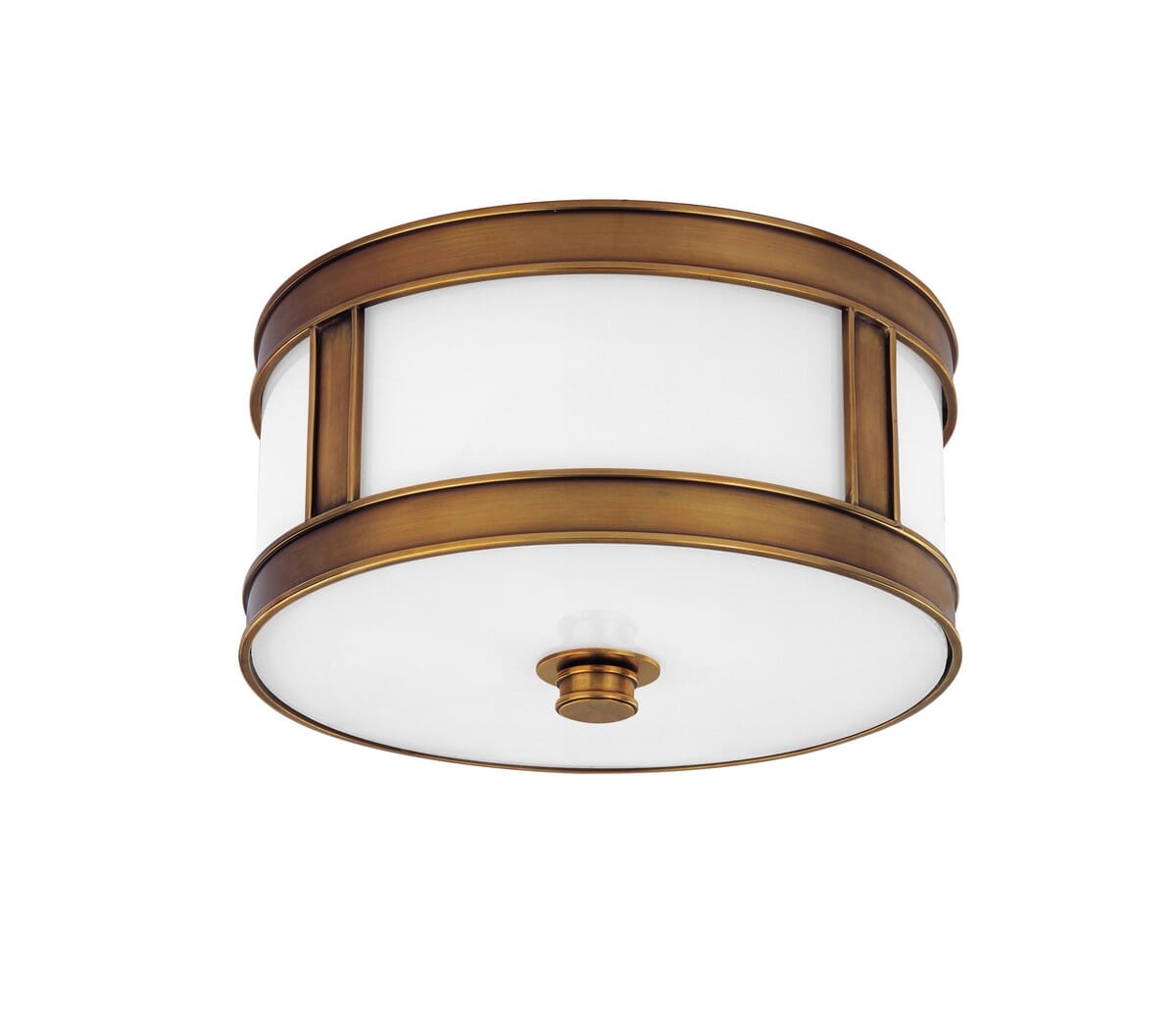 Hudson Valley Patterson Ceiling Light in Aged Brass