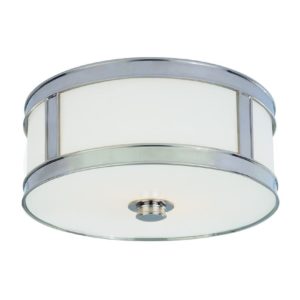 Hudson Valley Patterson 2-Light Ceiling Light in Polished Nickel