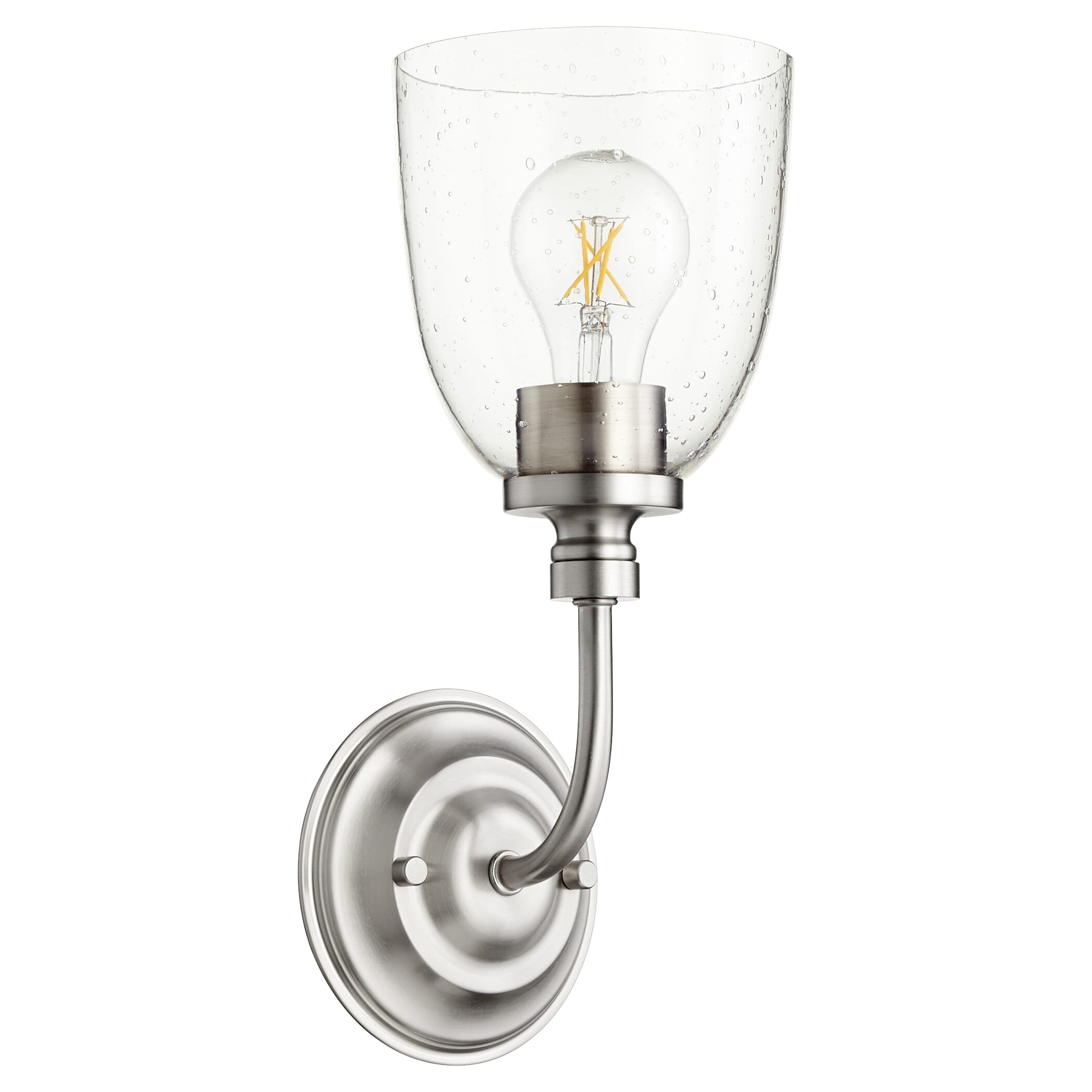 Quorum Rossington 13" Wall Sconce in Satin Nickel with