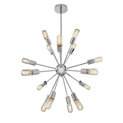 Access Flux 16-Light Pendant Light in Chrome