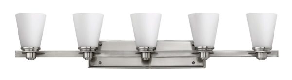 Hinkley Avon 5-Light Bathroom Vanity Light in Brushed Nickel