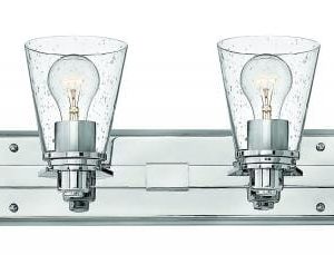 Hinkley Avon 6-Light Bathroom Vanity Light in Chrome with Clear Glass