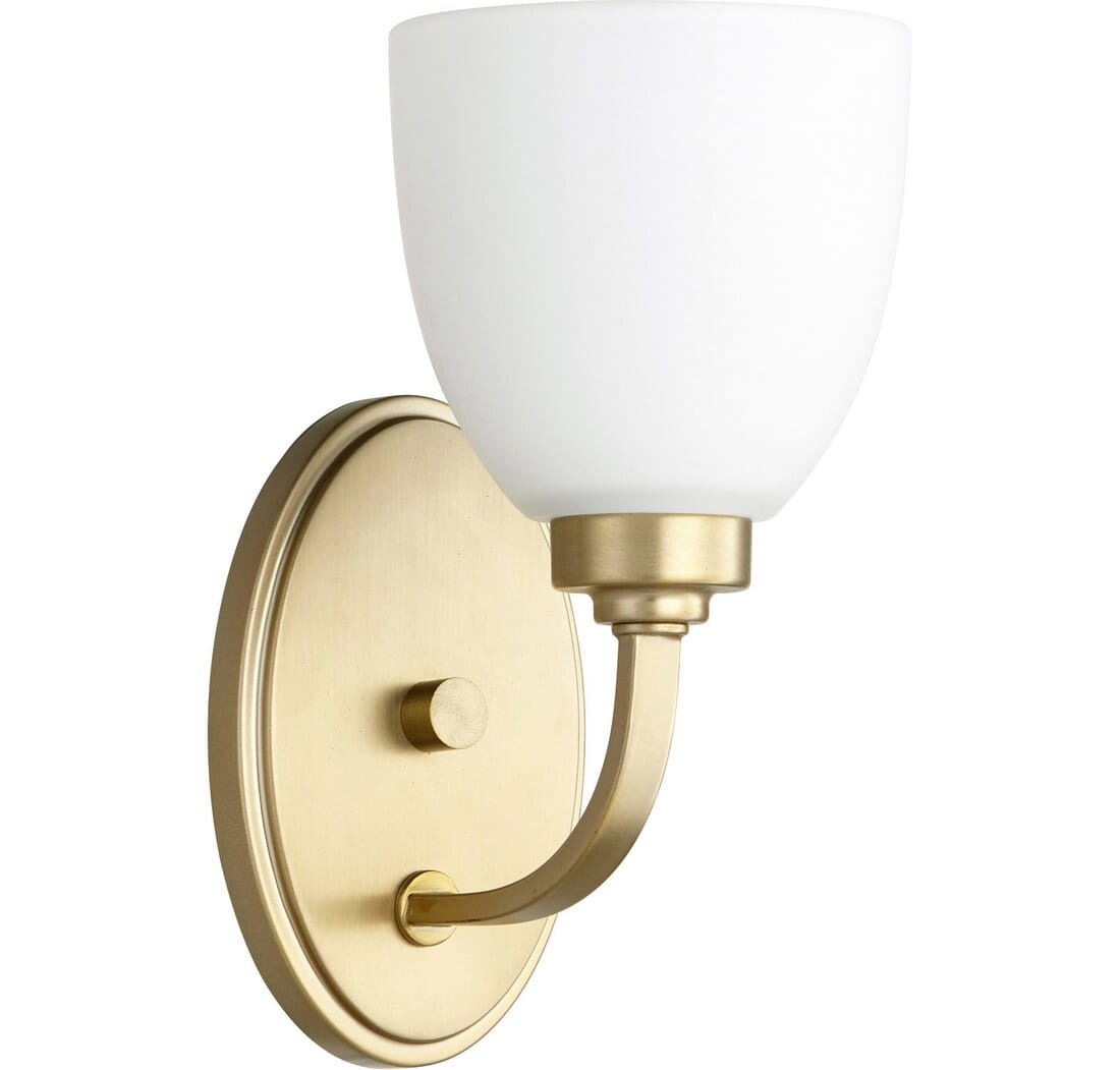 Quorum Reyes 10" Wall Sconce in Aged Brass