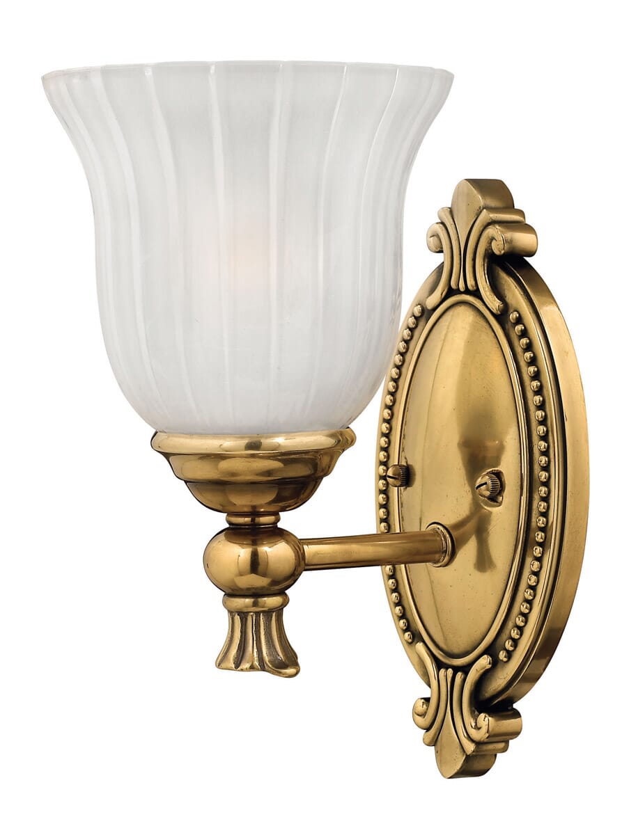 Hinkley Francoise  Bathroom Wall Sconce in Burnished Brass