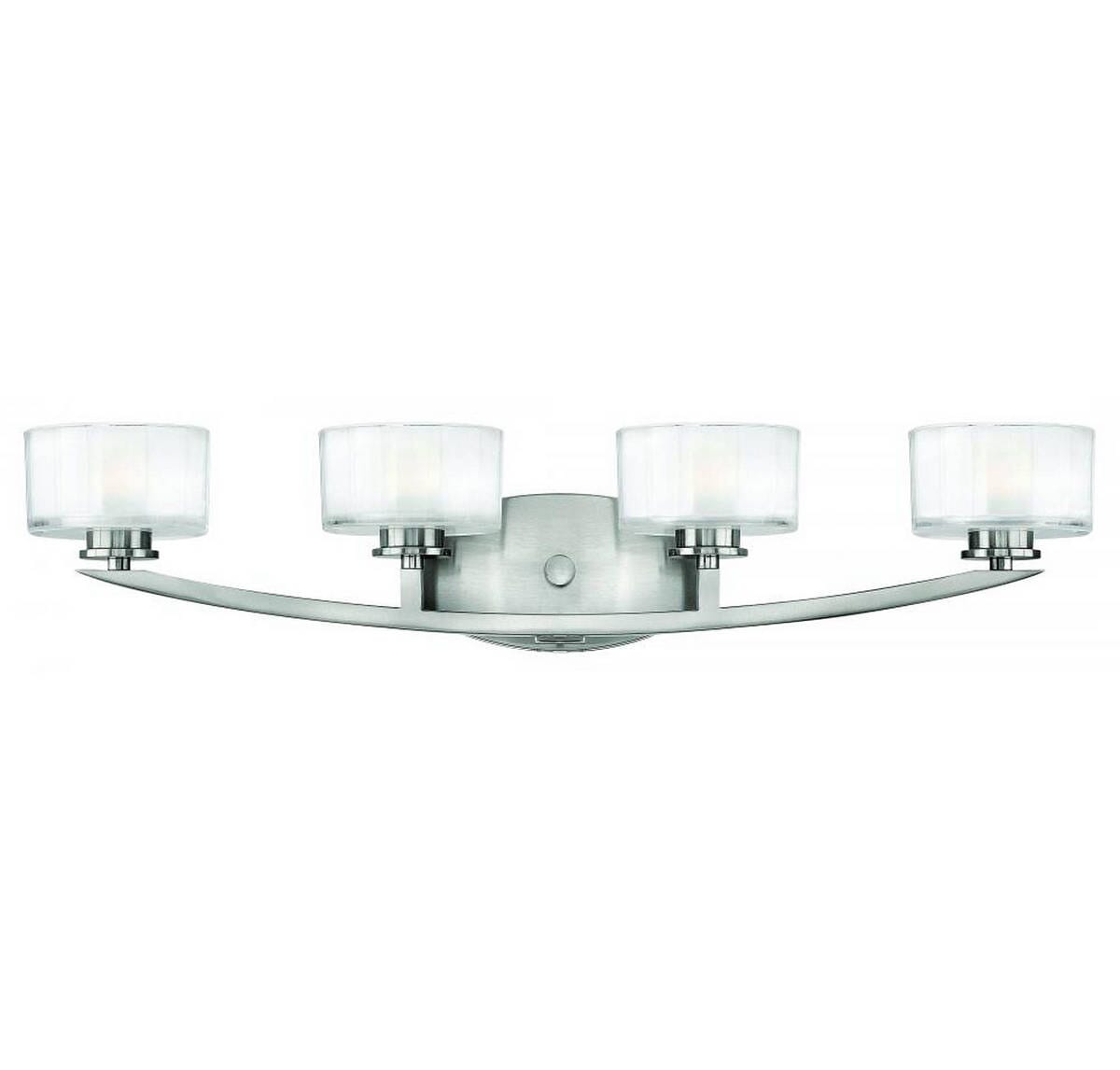 Hinkley Meridian 4-Light Bathroom Vanity Light in Brushed Nickel