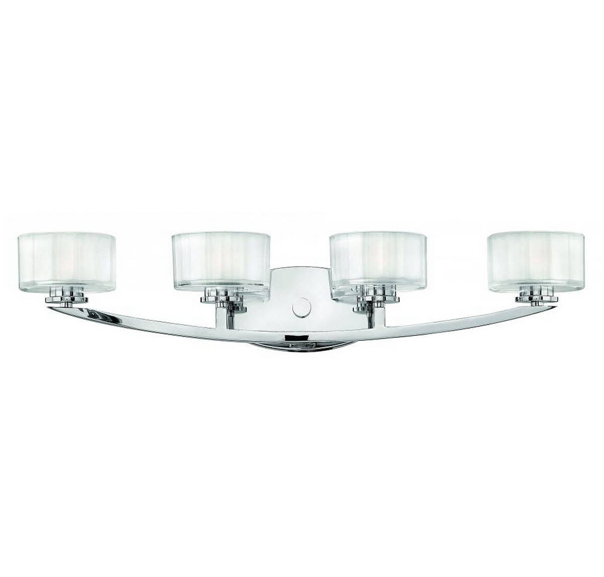 Hinkley Meridian 4-Light Bathroom Vanity Light in Chrome