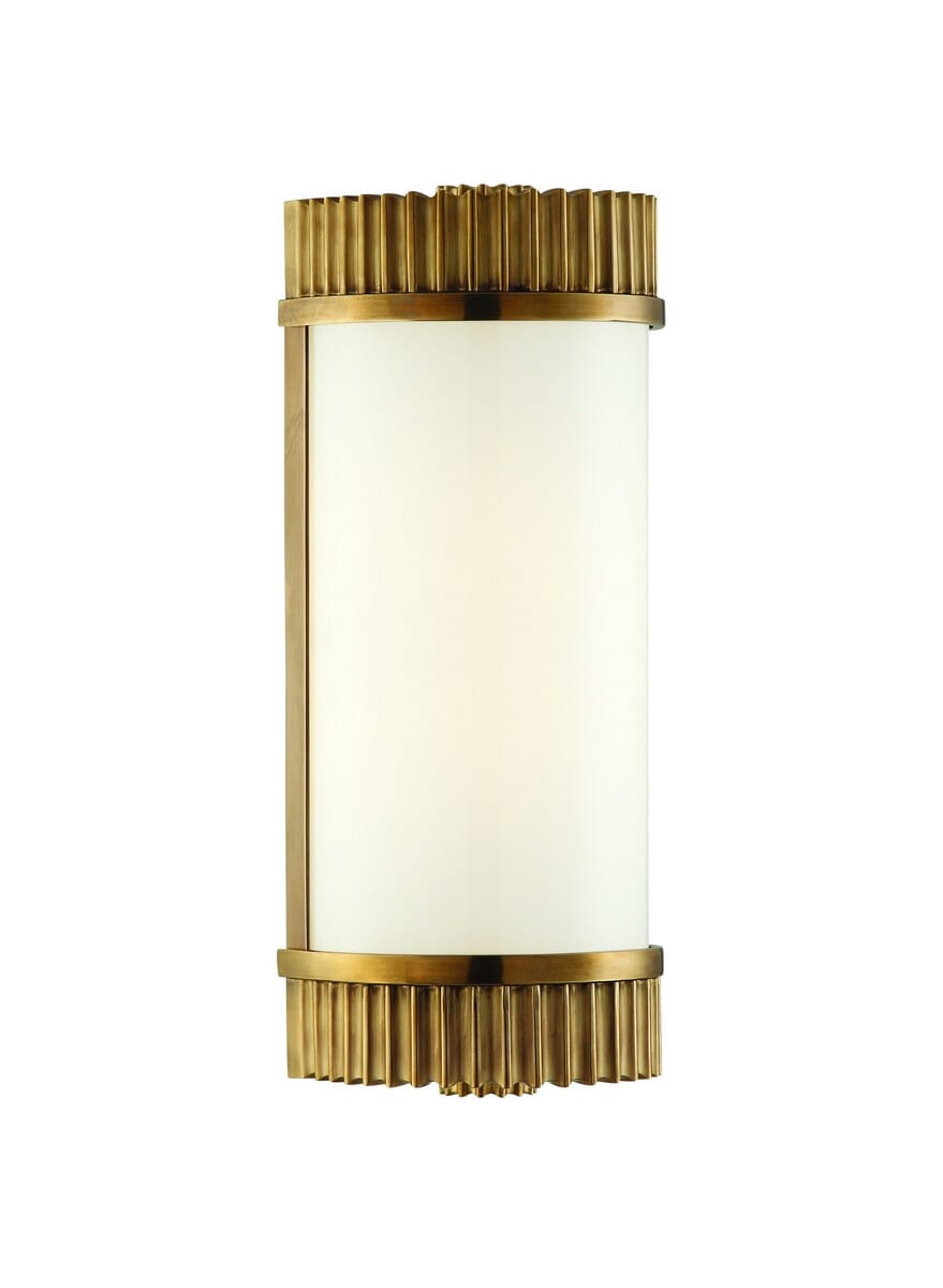 Hudson Valley Benton 5" Bathroom Vanity Light in Aged Brass