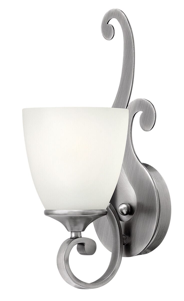 Hinkley Reese Bathroom Wall Sconce in Antique Nickel