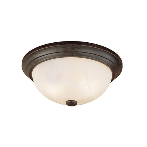 Millennium Lighting 500 Series 3-Light Flush Mount in Burnished Gold