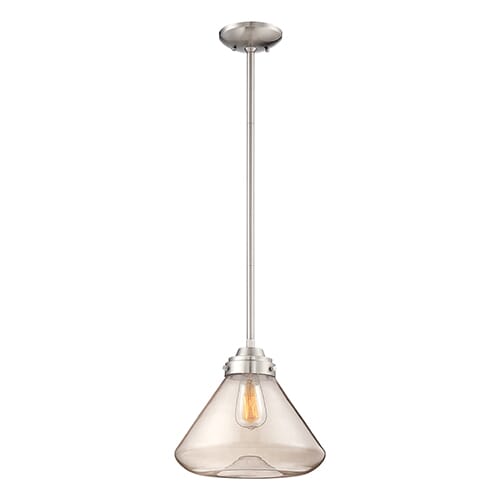 Millennium Lighting 5000 Series 1-Light Mini-Pendant in Brushed Nickel