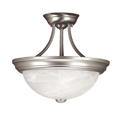 Millennium 500 Series 2-Light Ceiling Light in Satin Nickel