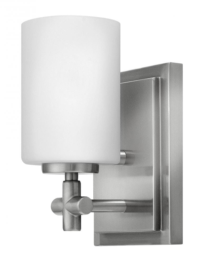 Hinkley Laurel 1-Light Bathroom Wall Sconce in Brushed Nickel