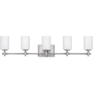 Hinkley Laurel 5-Light Bathroom Vanity Light in Brushed Nickel