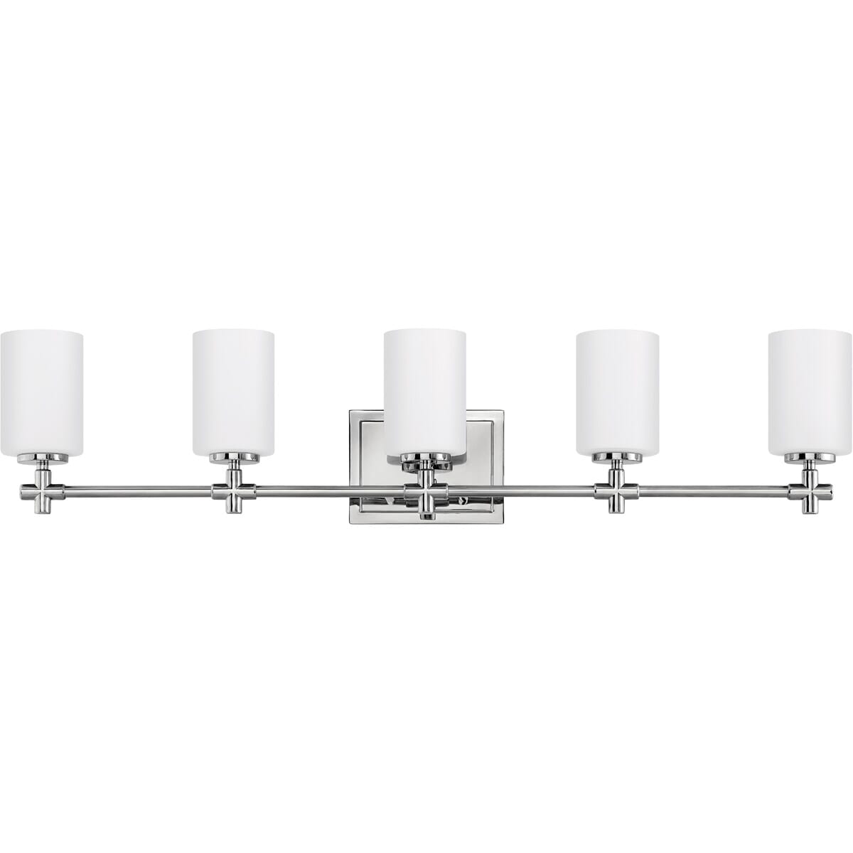 Hinkley Laurel 5-Light Bathroom Vanity Light in Polished Nickel