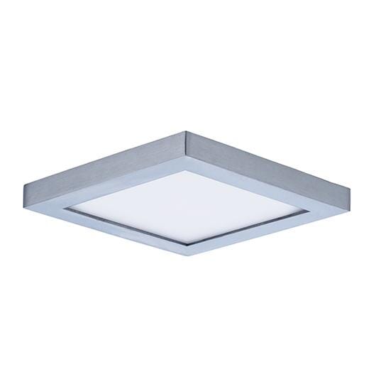 Maxim Lighting Wafer LED 4.5" Square Ceiling Light in Satin Nickel