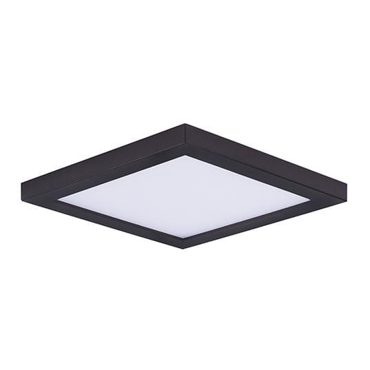 Maxim Lighting Wafer LED 6.25" Square Ceiling Light in Bronze