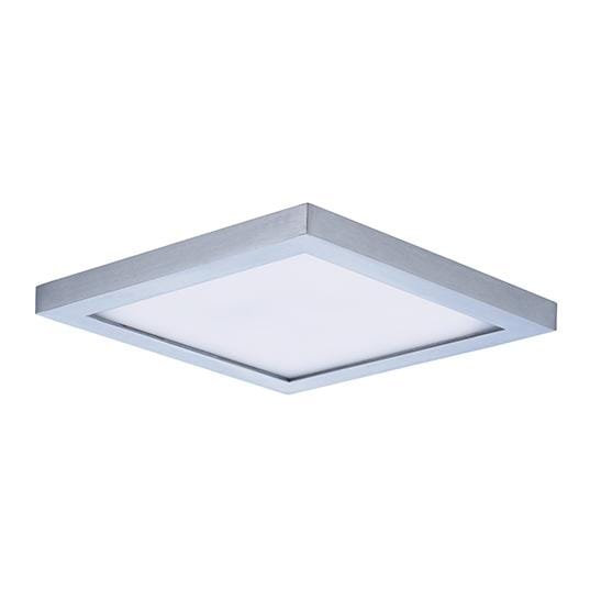 Maxim Lighting Wafer LED 6.25" Square Ceiling Light in Satin Nickel