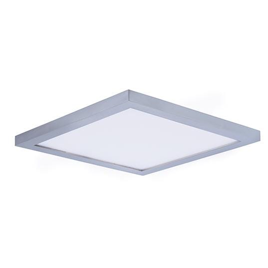 Maxim Lighting Wafer LED 9" Square Ceiling Light in Satin Nickel