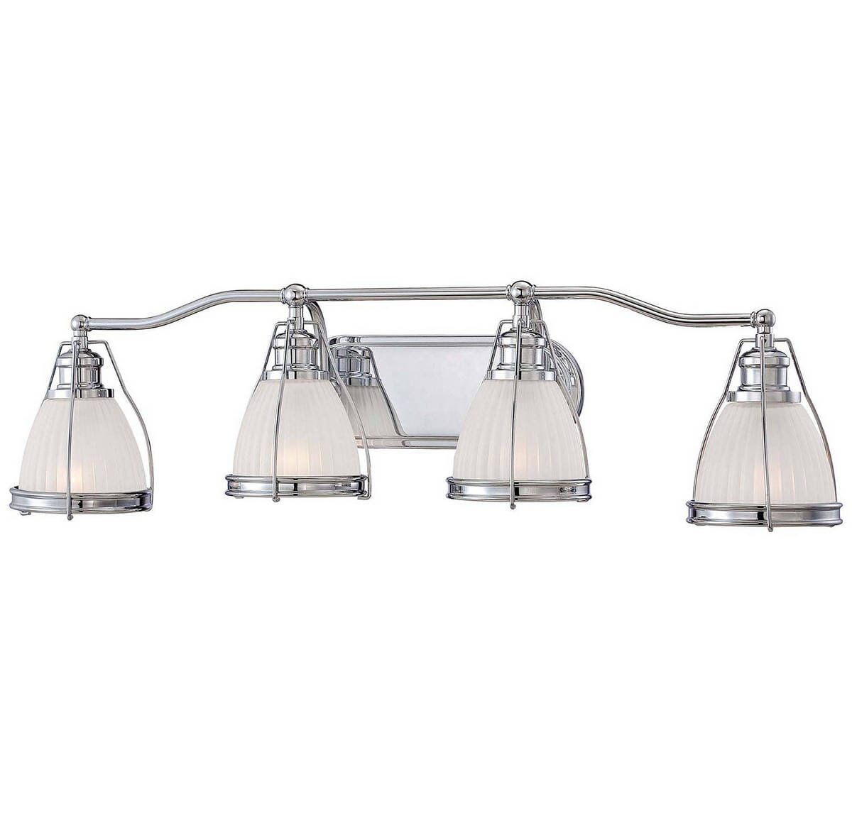 Minka Lavery 4-Light 33" Bathroom Vanity Light in Chrome