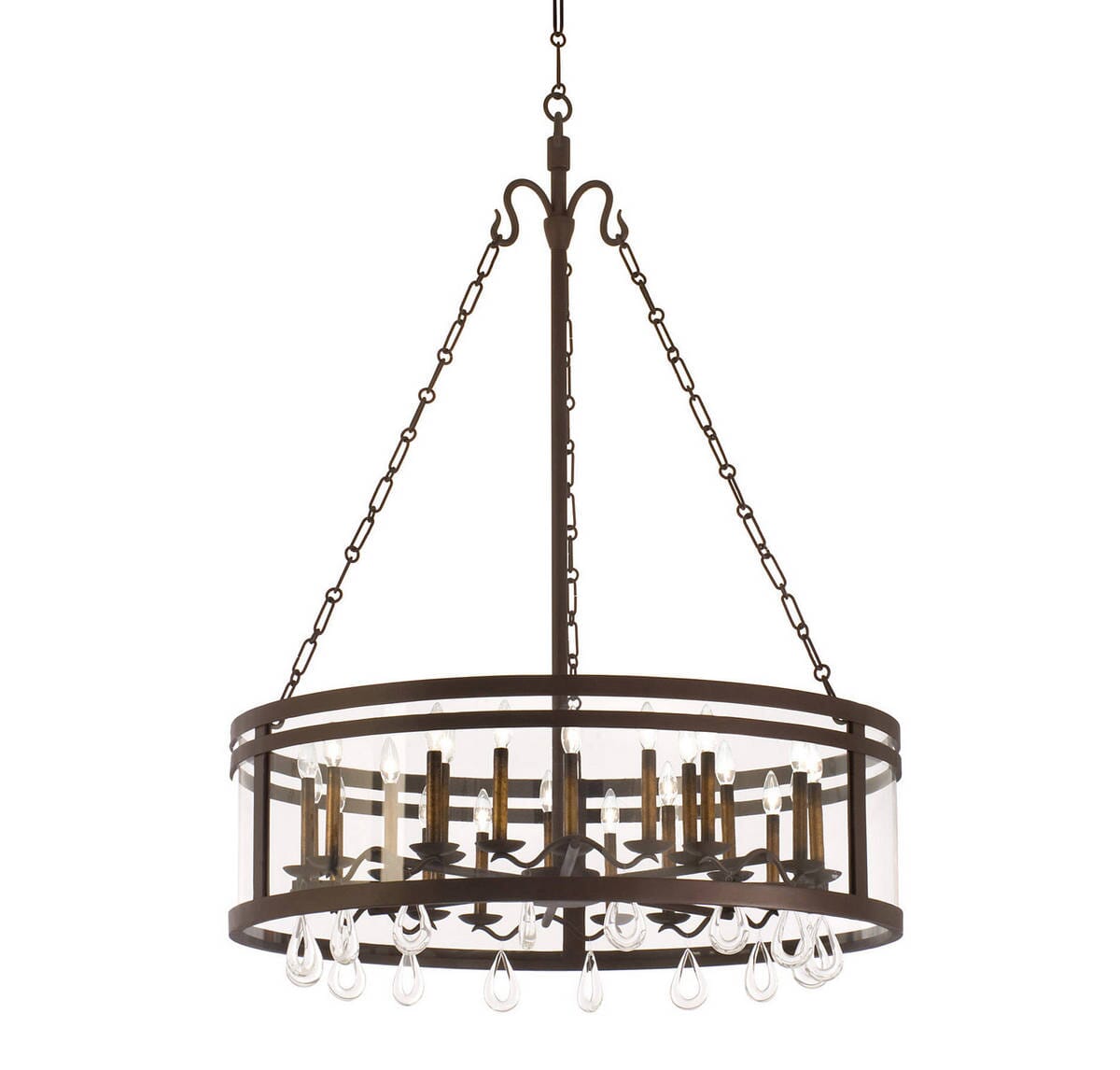 Kalco Morris 24-Light Chandelier in Bronze