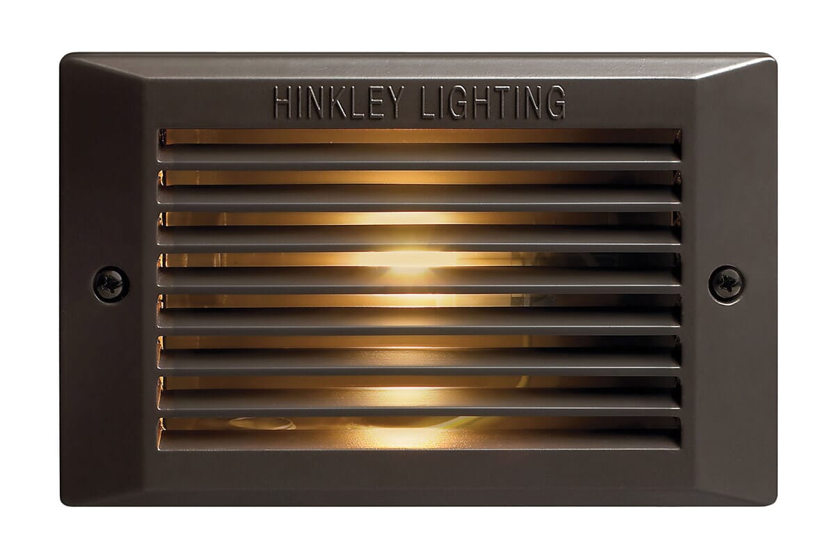 Hinkley 1-Light LED Outdoor Landscape Line Voltage Deck LED in Bronze