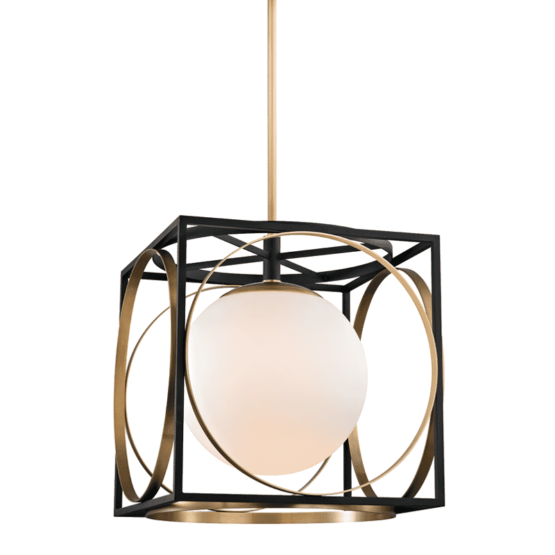 Hudson Valley Wadsworth 19" Pendant Light in Aged Brass