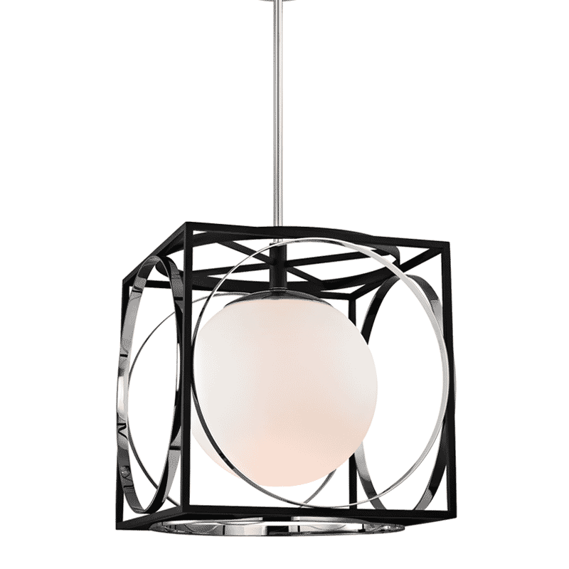 Hudson Valley Wadsworth 19" Pendant Light in Polished Nickel