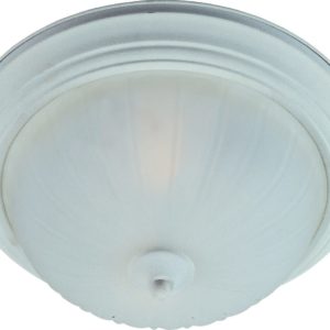 Maxim Lighting Essentials 3-Lt Flush Mount, Textured White