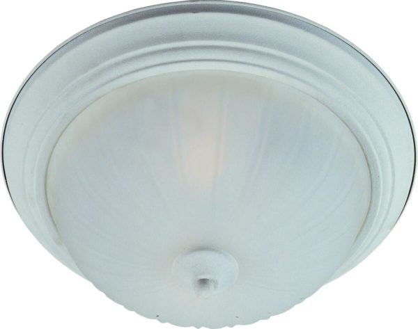 Maxim Lighting Essentials 3-Lt Flush Mount, Textured White