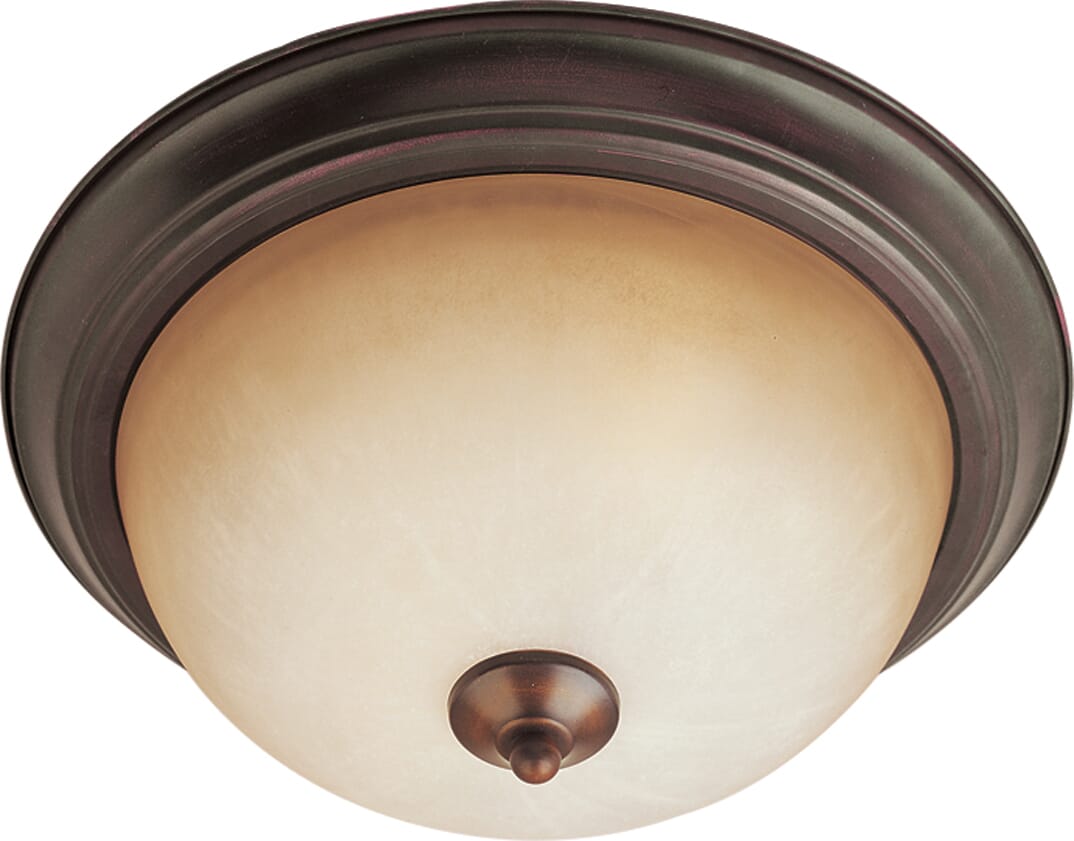 Maxim Essentials 2-Light Wilshire Flush Mount in Bronze