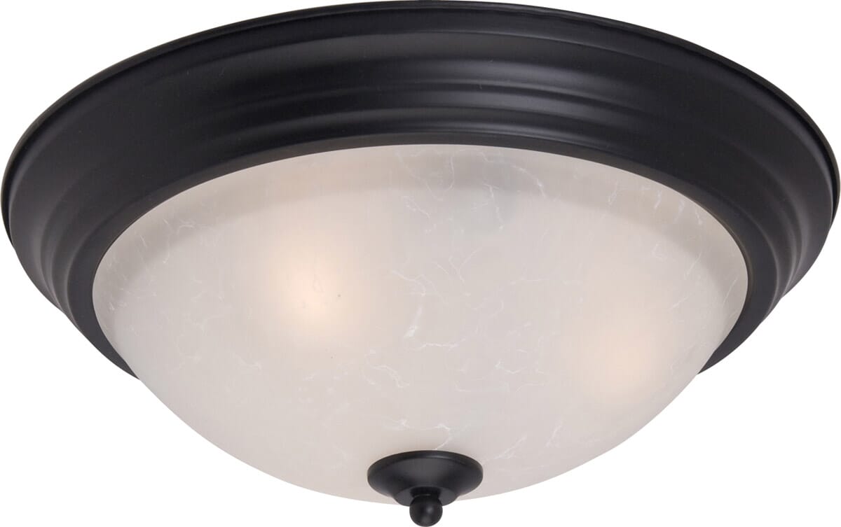 Maxim Lighting Essentials 3-Lt Flush Mt., Black