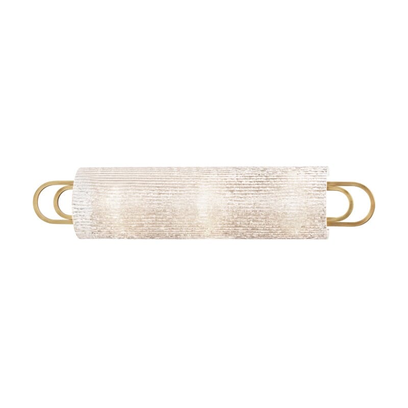 Hudson Valley Buckley 3-Light 25" Bathroom Vanity Light in Aged Brass