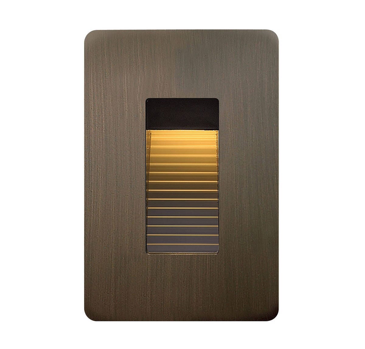 Hinkley Luna 1-Light LED Outdoor Landscape 120V Deck in Matte Bronze