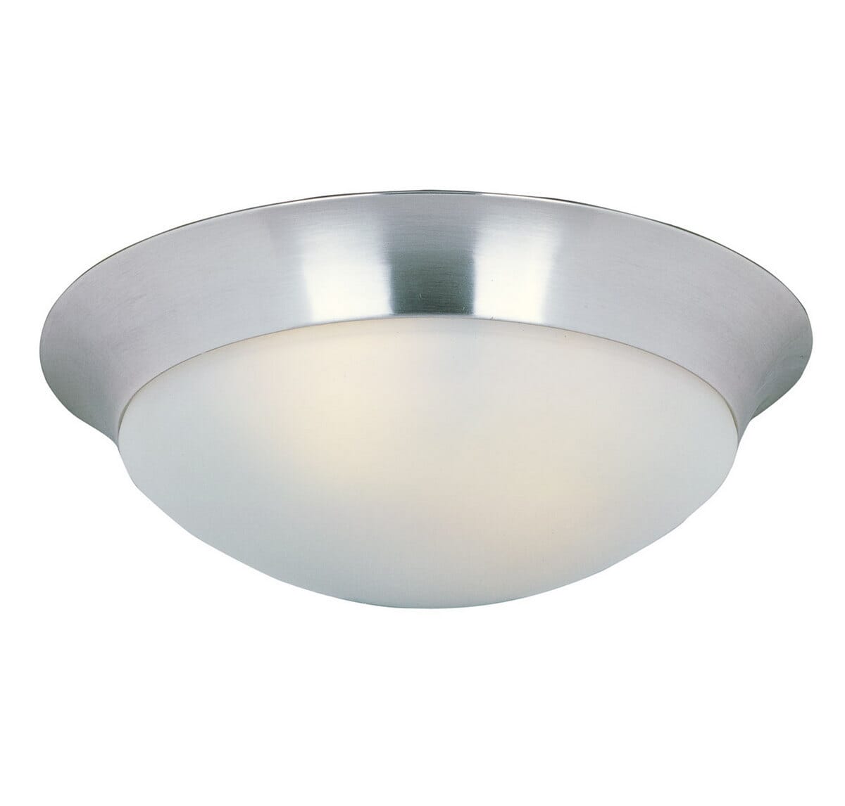 Maxim Lighting Essentials 3-Light Flush Mount in Satin Nickel