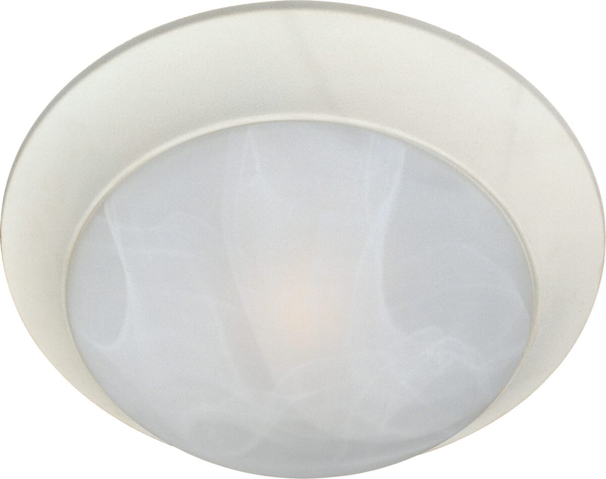 Maxim Essentials 3-Light Marble Flush Mount in Textured White