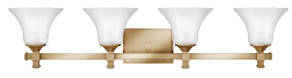 Hinkley Abbie 4-Light Bathroom Vanity Light in Brushed Caramel