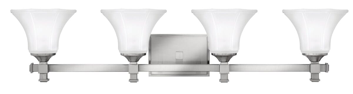 Hinkley Abbie 4-Light Bathroom Vanity Light in Brushed Nickel