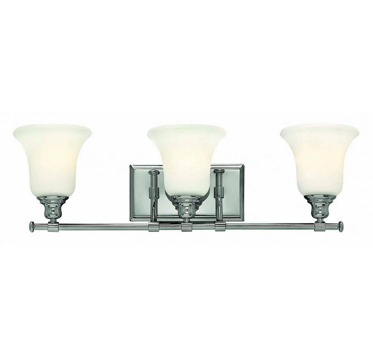 Hinkley Colette 3-Light Bathroom Vanity Light in Chrome