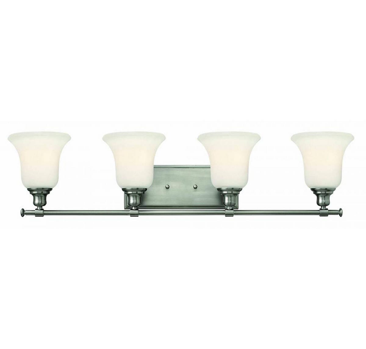 Hinkley Colette 4-Light Bathroom Vanity Light in Brushed Nickel