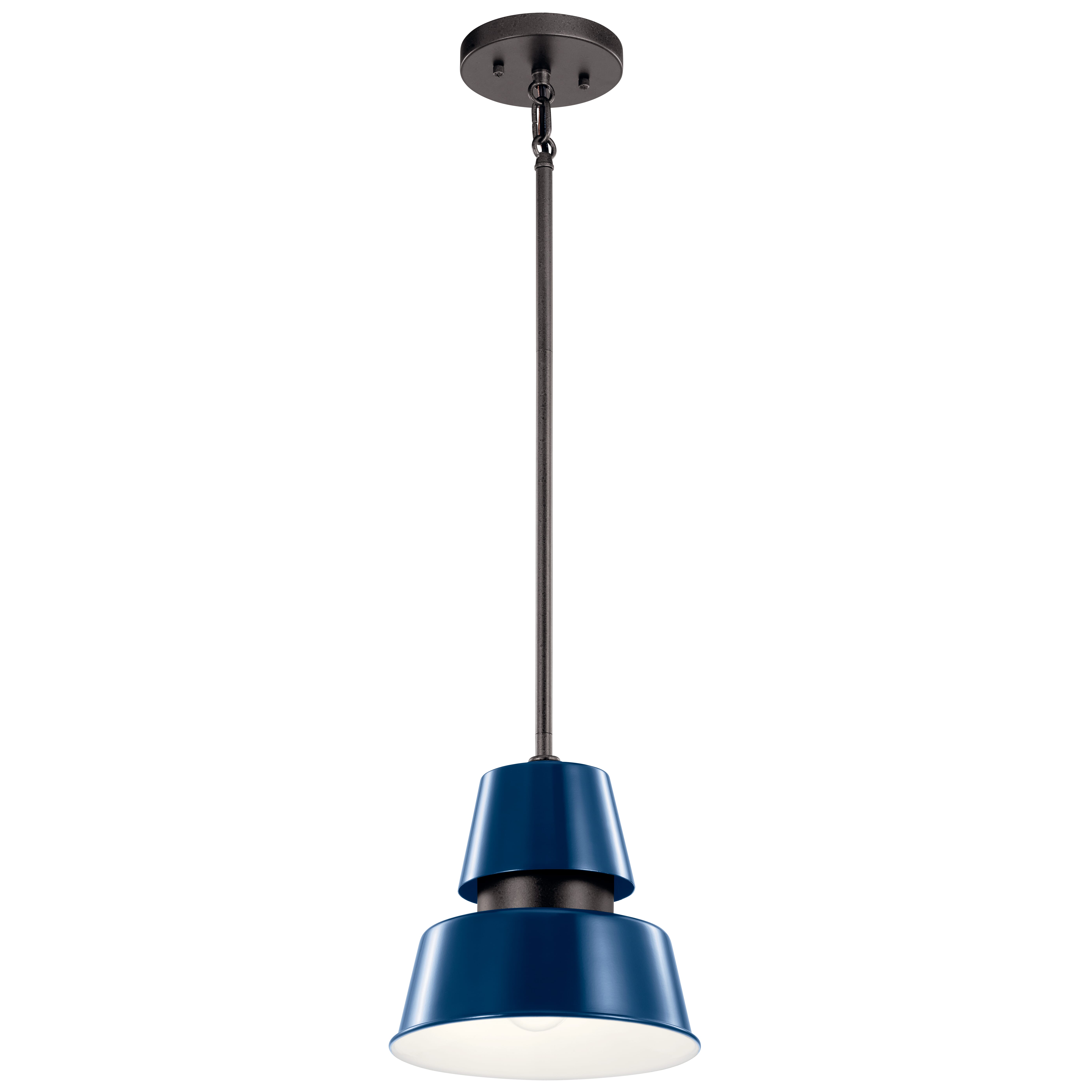 Kichler Lozano 9" Outdoor Hanging Light in Catalina Blue