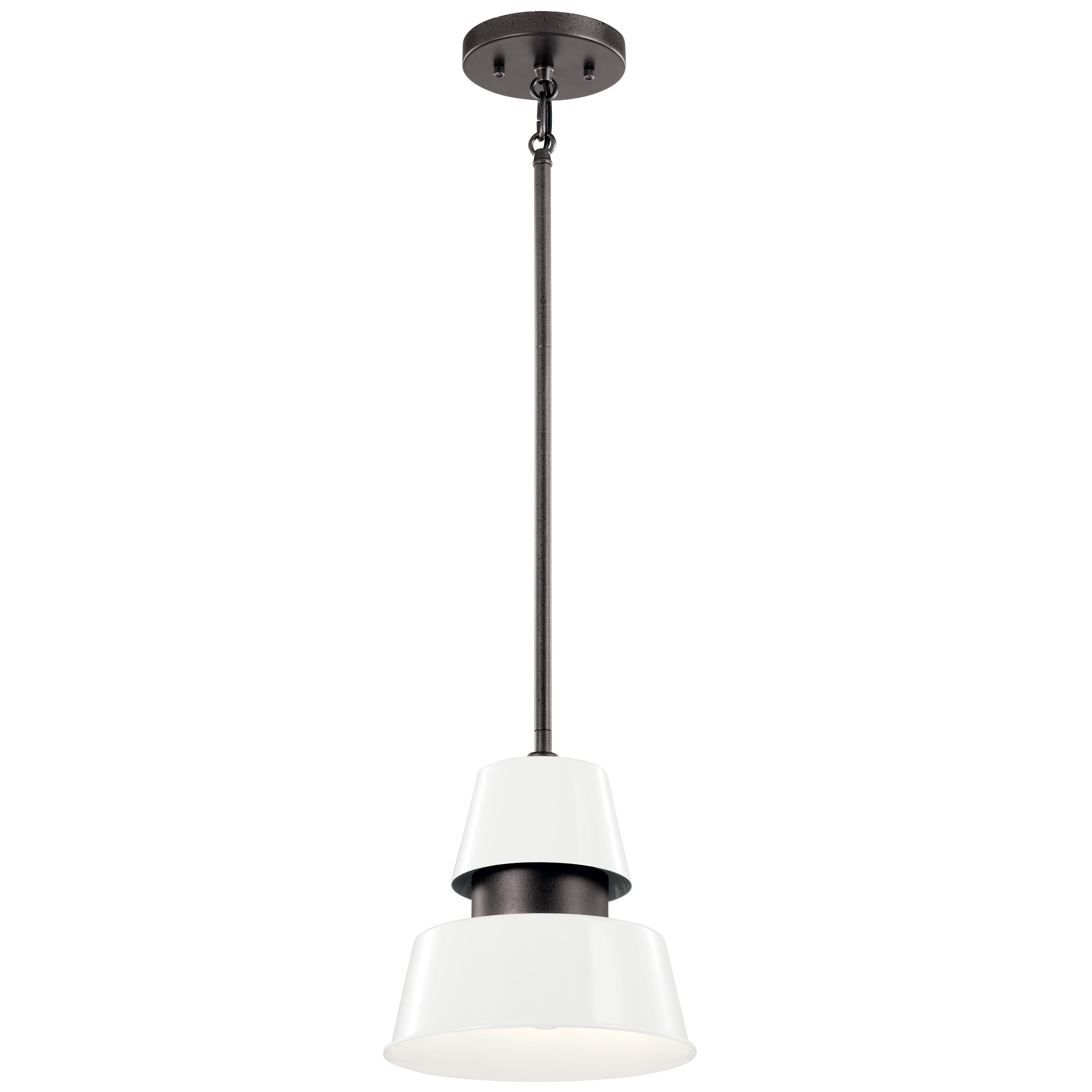 Kichler Lozano 9" Outdoor Hanging Light in White