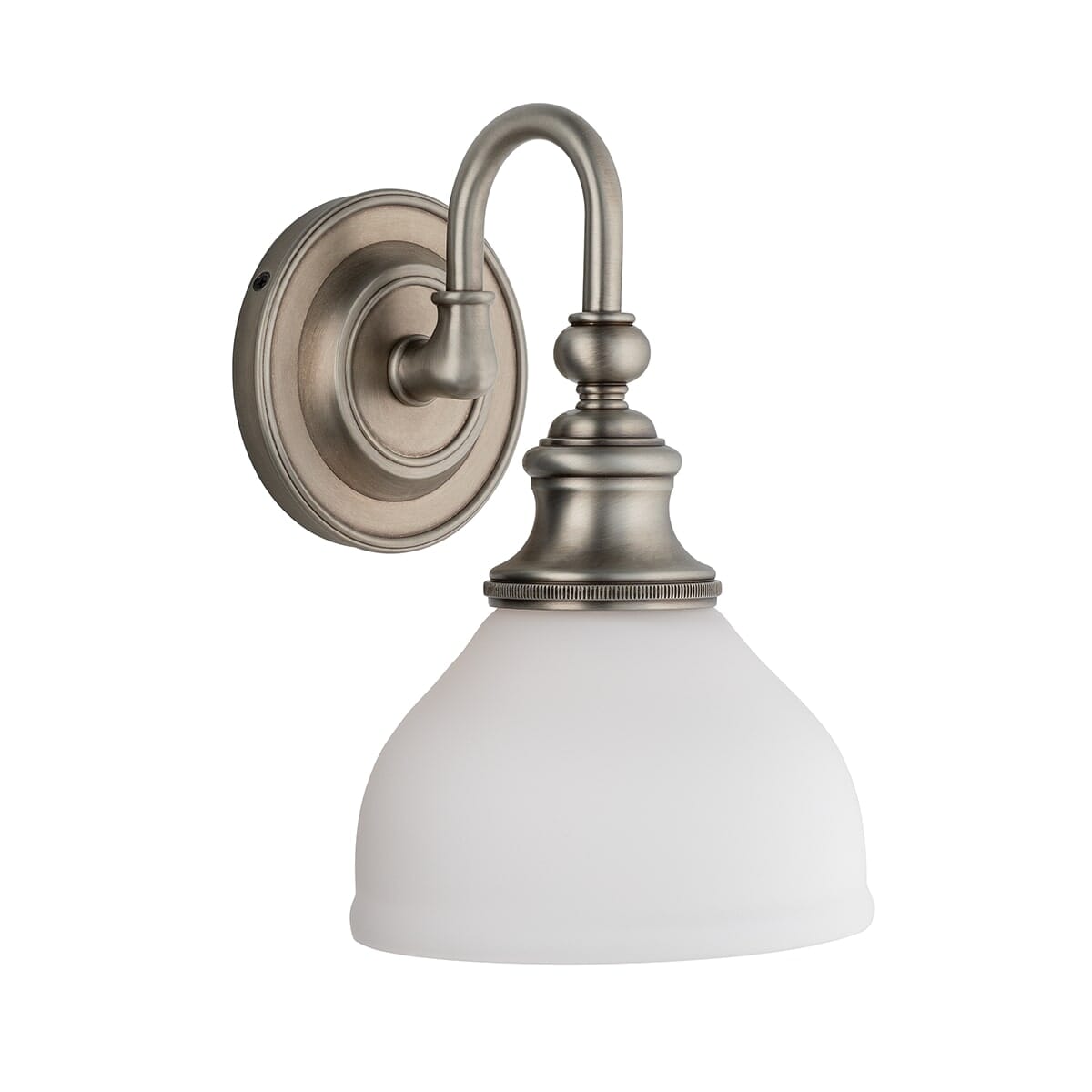 Hudson Valley Sutton 7" Bathroom Vanity Light in Antique Nickel