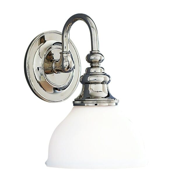 Hudson Valley Sutton 7" Bathroom Vanity Light in Polished Nickel