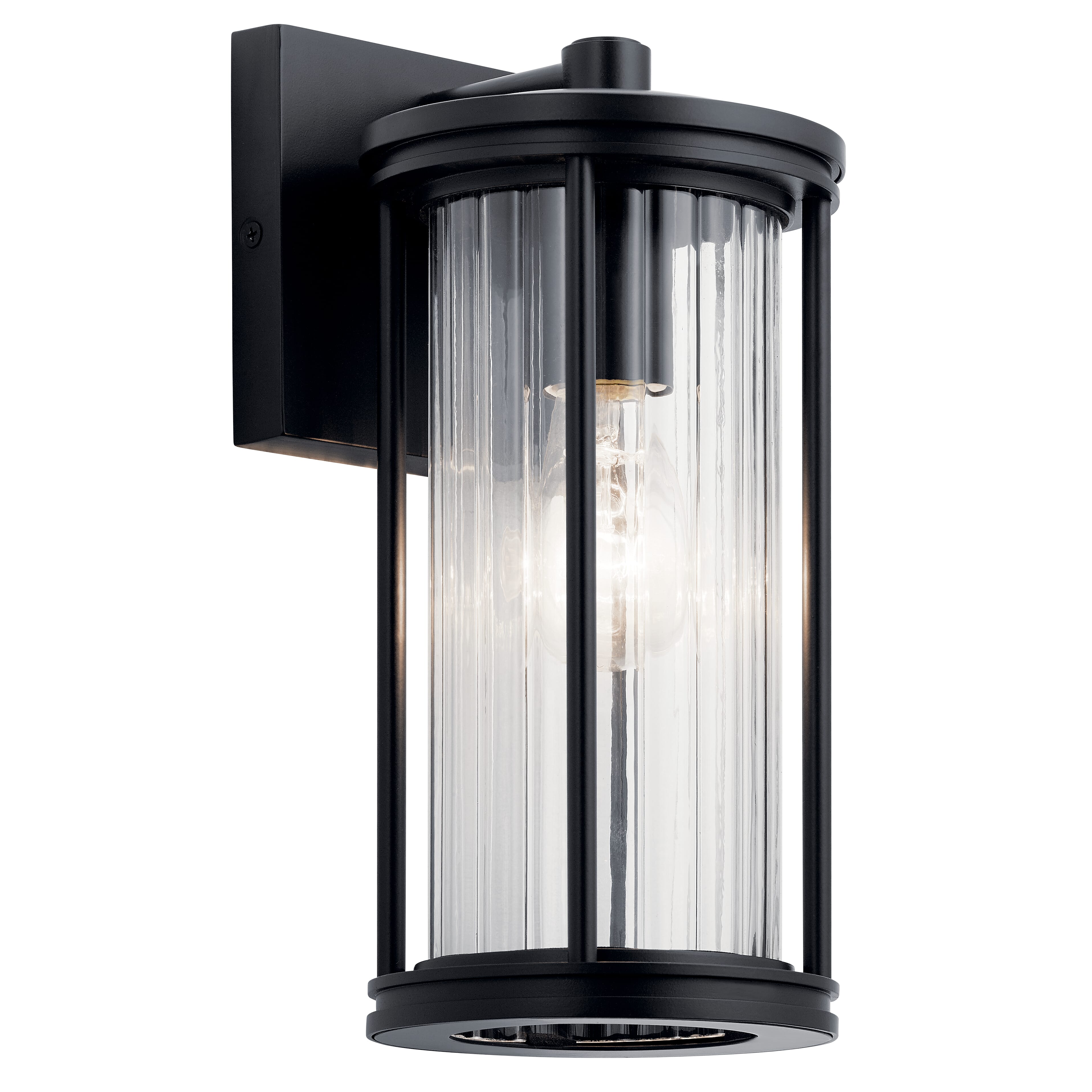 Kichler Barras 12" Outdoor Light in Black